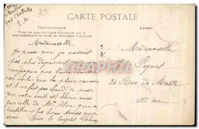Chartrettes — Droga prowadząca do Seiny — Edit. Théophile, n°35 — Rewers