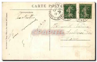 Chartrettes - Uma Lagoa — Edição Thomé, receveur-buraliste, n°51 — Verso