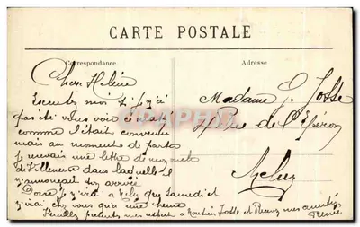 Chartrettes (S.-&-M.) — Prefeitura - Escola dos Meninos — Édition Thomé, Receveur-Poste — Verso