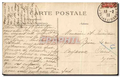 Chartrettes — Zamek Chartrettes — Édition Thome, nr 3 — Rewers