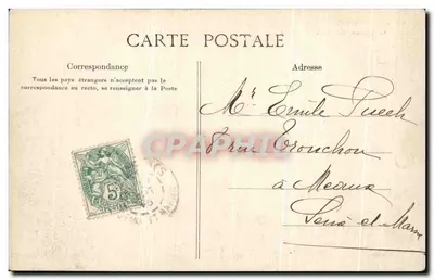 Chartrettes — Zamek Chartrettes — wydawca Simon, nr 603 — Rewers