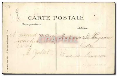 Chartrettes — Cruzeiro de Rouillon — Edit. Thomé, Recev. buralista — Verso