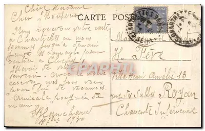 Chartrettes (S.-et-M.) — O Ponte sobre a Sena — Editor não identificado, n° 8 — Verso