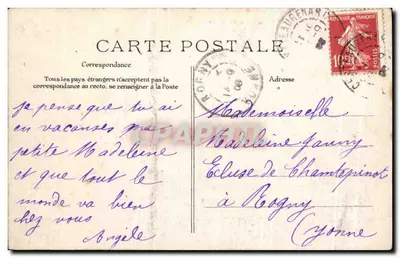 Chartrettes — Les Bords de la Seine — Éditeur : S. L. B. (Série 170) — Verso