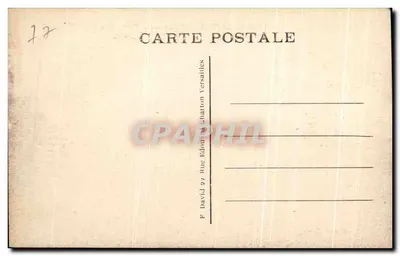 Chartrettes — Caminho do Petit Vau — Editor F. David, Versailles — Verso