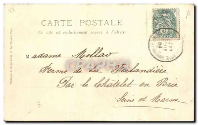 Chartrettes (S.-S.-M.) - Castelo das Vallées — Hotel-Restaurante Piquet — Verso