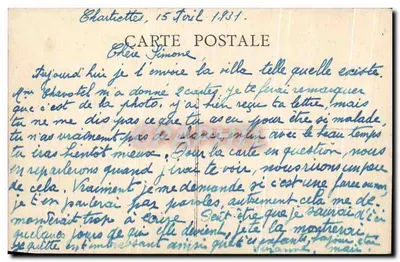 Chartrettes (S.-et-M.) — Villa Lisette — Rewers