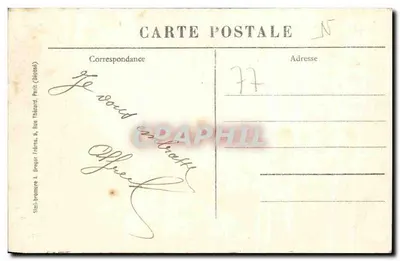 Chartrettes — Villa Les Troënes — Wydawnictwo Thomé, odbiorca-pocztowy, n°18 — Rewers