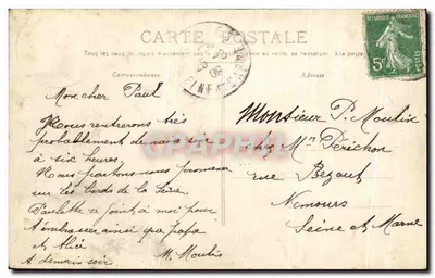 Castel-Joly (S.-et-M.) — Widok na wille Chartrettes — Wydawnictwo Bulletteau — Rewers