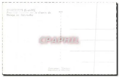 Chartrettes (S.-et-M.) — Propriedades situadas no caminho de Hailage sobre Bois-le-Roi — Fotografia de M. Bier Mazon — Verso