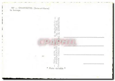 Chartrettes (Seine-et-Marne) — O dique — Edição ALFA — Verso
