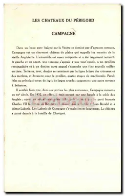 Kampania — Zamek Périgord — Zbiór Solution Pauauberge, 10. seria — Rewers