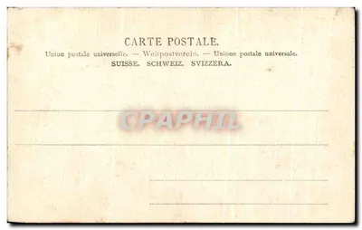 Execução do Major Davel em Vidy 1723 — Lembrança do Centenário Vaud 1903 — Edit. Pap. Krieg, No. 2056 — Verso