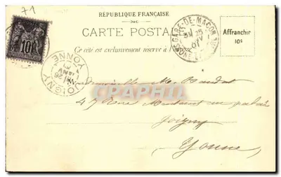 Zamek Saint-Point-Lamartine — Mâcon — Fot. Mignet — Rewers