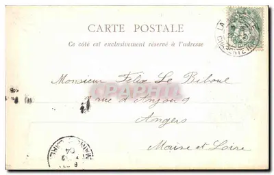 La Rochelle — Un coin du port et le phare des Deux-Tours — Héliotypie Dugas, Nantes, n°12 — Verso