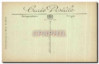 La Rochelle — Beeld van admiraal Duperré en het Cours des Dames — Artistieke uitgave, La Rochelle — Achterkant