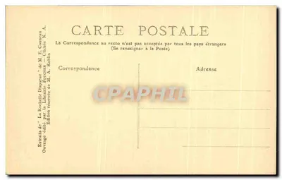 El Canal Maubec en Rochelle — vista histórica — Edición de M. A. Robin — Reverso