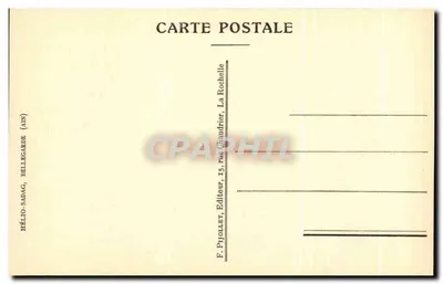 La Rue du Minage y la intersección de los Cuatro-Porches — grabado — F. Pjollet, editor, Bellegarde (Ain) — Reverso