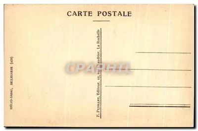 Interior do Bastião Saint-Nicolas — gravura de 1922 — F. Pjollet, editor em La Rochelle — Verso