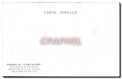 Wielki portal katedry w Amiens z XIII wieku — Kolekcja 'L'ART SACRÉ' — Ilustrowany czasopismo sztuki chrześcijańskiej, Rue de l'Orangerie, 31, Versailles — Rewers