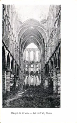 Abadia de Villers — Nef central, Cúria — VED