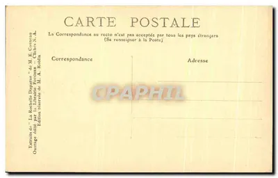 La Rochelle Desaparecida — Rue des Merciers — Edição de M. A. Koblin — Verso