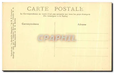 La Rochelle Desaparecida — cena histórica — Edição de M. E. Coungeau, n°31 — Verso