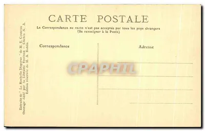 La Rochelle Desaparecida — Casa da Renascença perto da Grosse-Horloge — E. Cottmeau, n°15 — Verso