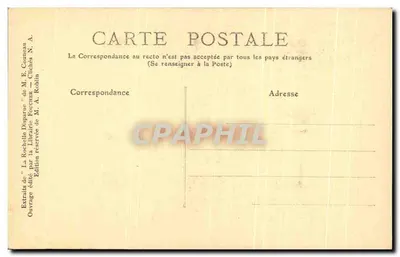 La Rochelle Disparue — Costume del Sindaco — Edizione di M. E. Cunneau — Verso