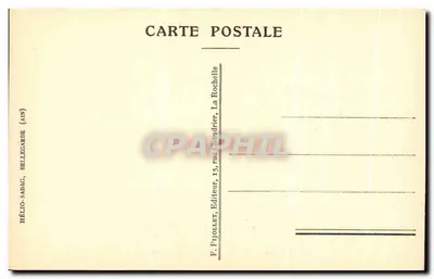 A rua dos Canards, outrora rua de Cunard — gravura de L. Couheau — editor Héliosadag, La Rochelle — Verso