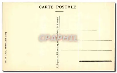 Antiguo escalera del Ayuntamiento — ilustración en grabado — F. Pjollot, editor, La Rochelle — Reverso
