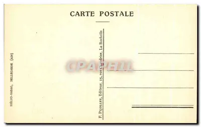 Ulica Bletterie, XVI wiek — rysunek E. Lainé — wydane przez F. Pjollet, La Rochelle — Rewers
