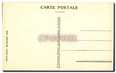 Na plataforma da Torre Saint-Nicolas — gravura de L. Counneau — editada por F. Pjollet, La Rochelle — Verso