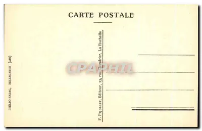 Impasse de la Cour du Temple — gravura de E. Goureaux — editor F. Pjollier, La Rochelle — Verso