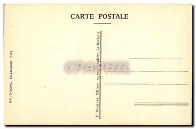 La Verdière (Widok wewnętrzny) — widok ulicy z kanałem i starożytnymi budynkami — wydawca F. Ptiollet, La Rochelle — Rewers