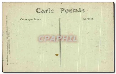 Pontigny (Yonne) — A Abadia, a Porta Esculpidas — Foulon, Edit. Auxerre — Verso