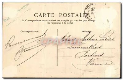 Bilhete postal antigo Guise Creche Du Famlistere Enfants — Verso