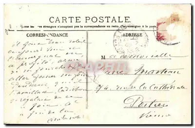Retour des champs — paysage rural avec homme sur âne — L'Hironville - Paris — Verso