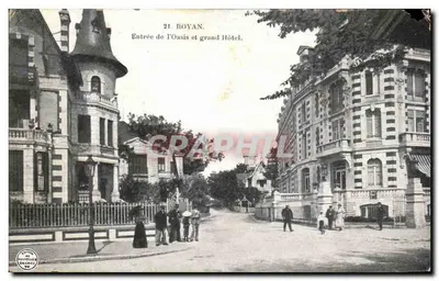 CPA Royan Entree De l'Oasis Et Grand Hotel