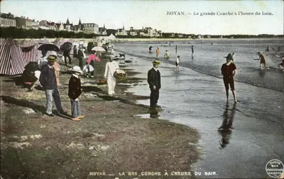 Royan — La grande Conche à l'heure du bain — Clichés des Nouvelles Galeries