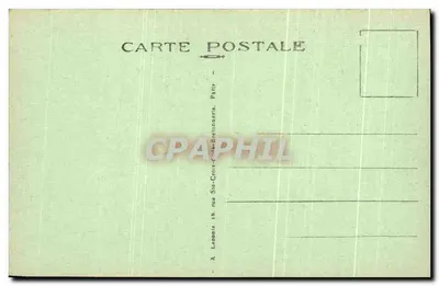 Paris - O Louvre, o Carrousel e a Estátua de Paris 1914 (em primeiro plano) - A. L. — Verso