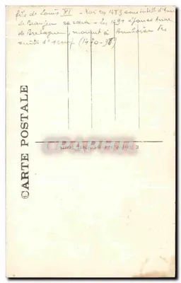 Grobowiec Dzieci Karola VIII — Katedra w Tours — A.P. nr 136 — Rewers