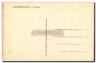 Châtelaillo n - L'Éperon — Artistieke uitgave R. Bergerin, La Rochelle — Achterkant