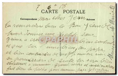 Prieuré de Binson — Widok z klasztoru, wnętrze — Wyd. Millet, nr 5 — Rewers