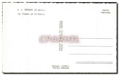 Most i rzeka Rance — Dinan (C.-du-N.) — Wydawnictwo Gaby — Rewers