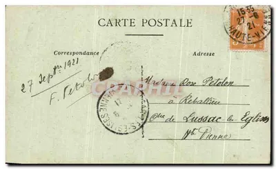 LA COURTINE — Le Lac et la Gare — éditeur Lacroix — Verso