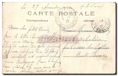 Montagem de peças de artilharia pesada de 155 curto — A Grande Guerra 1914 — A.R. n°170 — Verso