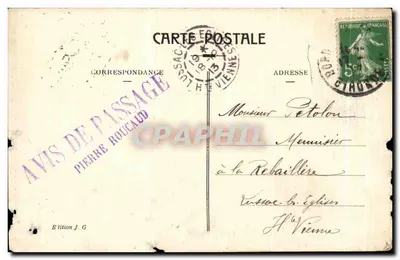 Bordeaux - Het haven — Uitgave J. G. — Achterkant