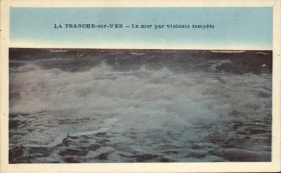 La Tranche-sur-Mer — O mar sob uma violenta tempestade — Foto Laver nier