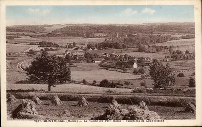 Montmirail (Marne) — A Vale do Petit Morin — Panorama de Courbeteaux — n°2417